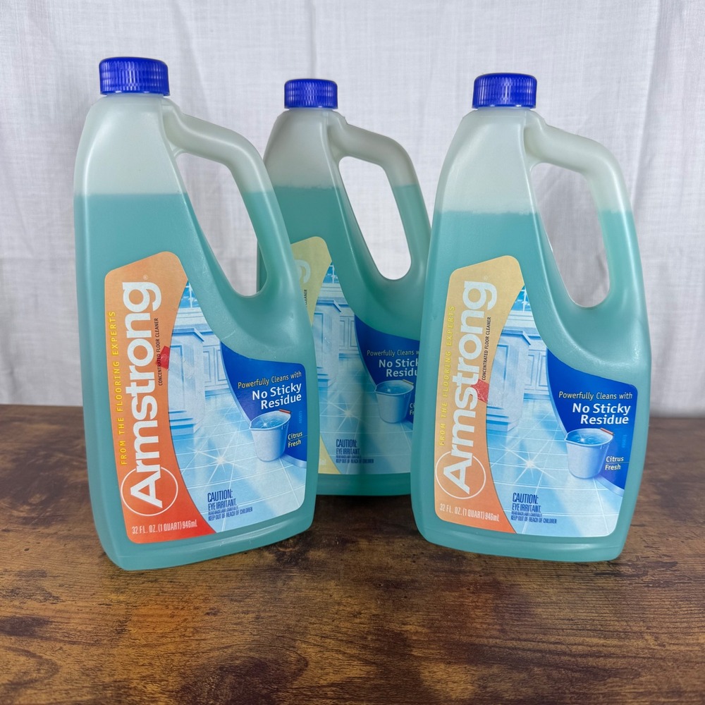 Armstrong Concentrated Floor Cleaner (3) Citrus Fresh 32 Fl Oz DISCONTINUED NEW